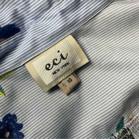 Eci Tie Waisted Embroidered Flower Dress - Picture 4 of 6